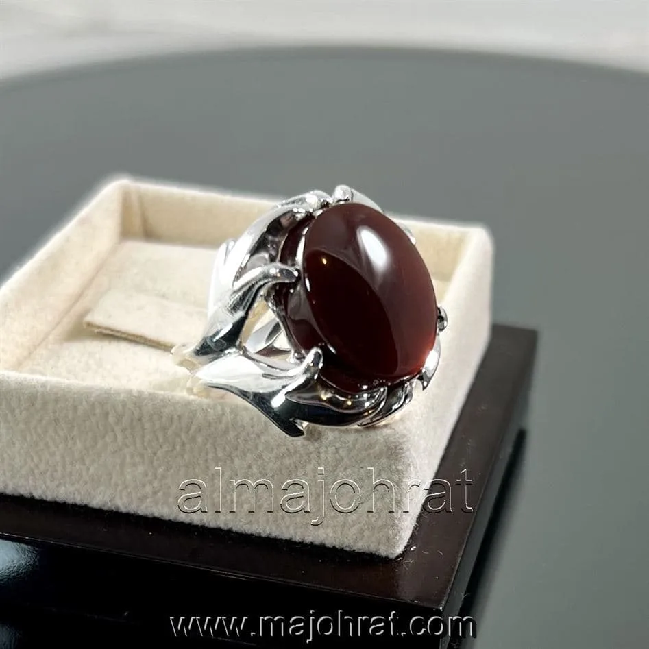 Red Yemeni Aqeeq - عقيق يمني أحمر + Yemen Agate Liver Color + Romani Aqeeq