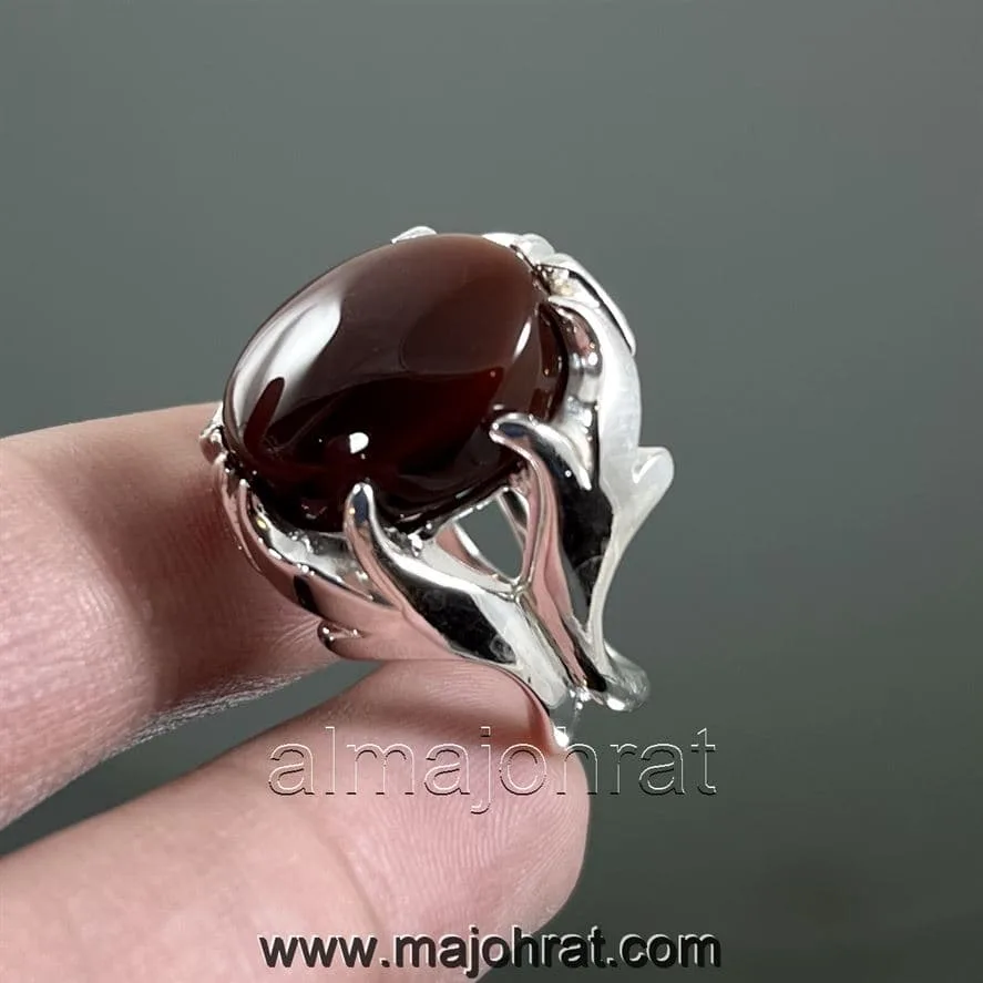 Red Yemeni Aqeeq - عقيق يمني أحمر + Yemen Agate Liver Color + Romani Aqeeq