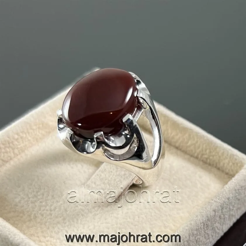 Red Yemeni Aqeeq - عقيق يمني أحمر + Yemen Agate Liver Color + Romani Aqeeq