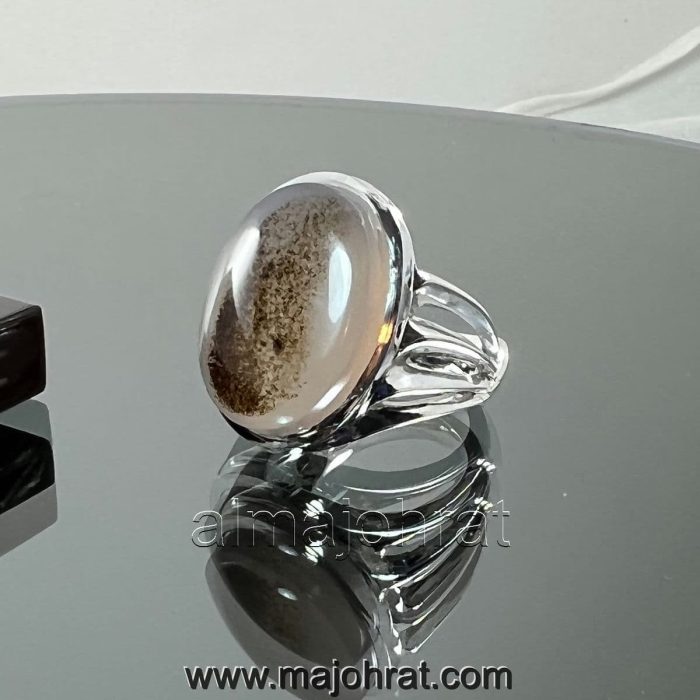 Shajri Aqeeq - Yemen Agate Natural - 925 Silver Ring - Image 2