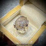 Natural Pictorial Agate - 925 Silver Ring - Shajri Agate - Shijri Aqeeq Ring - Dendritic Agate Ring