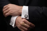 Cufflinks 925 Pure Silver Studs - Image 5