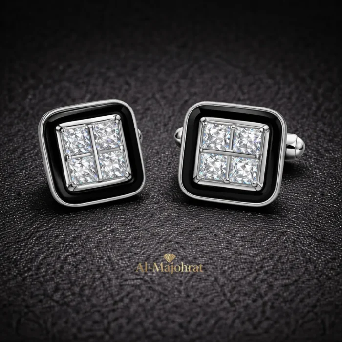 Cufflinks 925 Pure Silver Studs - Image 2