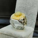 ⁦Opal Ethiopian Natural Gemstone - Silver Ring⁩ - الصورة ⁦2⁩
