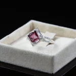 Natural Rhodolite Garnet Gemstone Ring for Women Silver 925