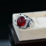 Natural Ruby Ring - Pure Silver Ring