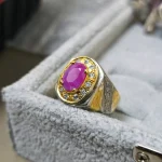 Natural Ruby (Untreated) Stone Ring - Pure Silver Ring