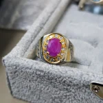 ⁦Natural Ruby (Untreated) Stone Ring - Pure Silver Ring⁩ - الصورة ⁦3⁩