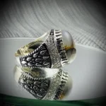 Turkish Ring Silver 925 - Shajri Aqeeq Natural Agate - Image 5