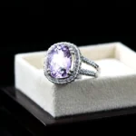 Natural Kunzite Ring Women - 925 Silver Ring - Image 4