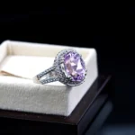 Natural Kunzite Ring Women - 925 Silver Ring - Image 2