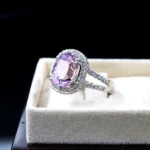 Natural Kunzite Ring Women - 925 Silver Ring - Image 3