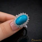 Natural Turquoise Ring Women - Clean Feroza Pure Silver Ring - Image 4