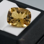 Natural Citrine - Precision Cut - Flower Cut Gemstone