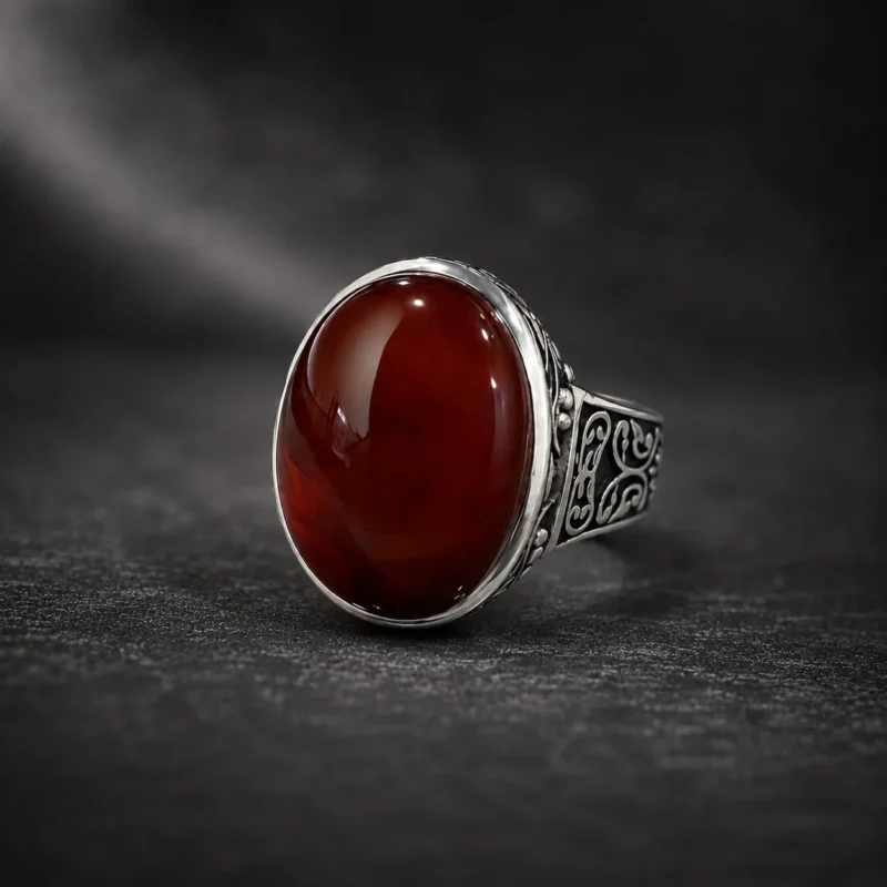 Yemen Agate Ring Silver 925 1