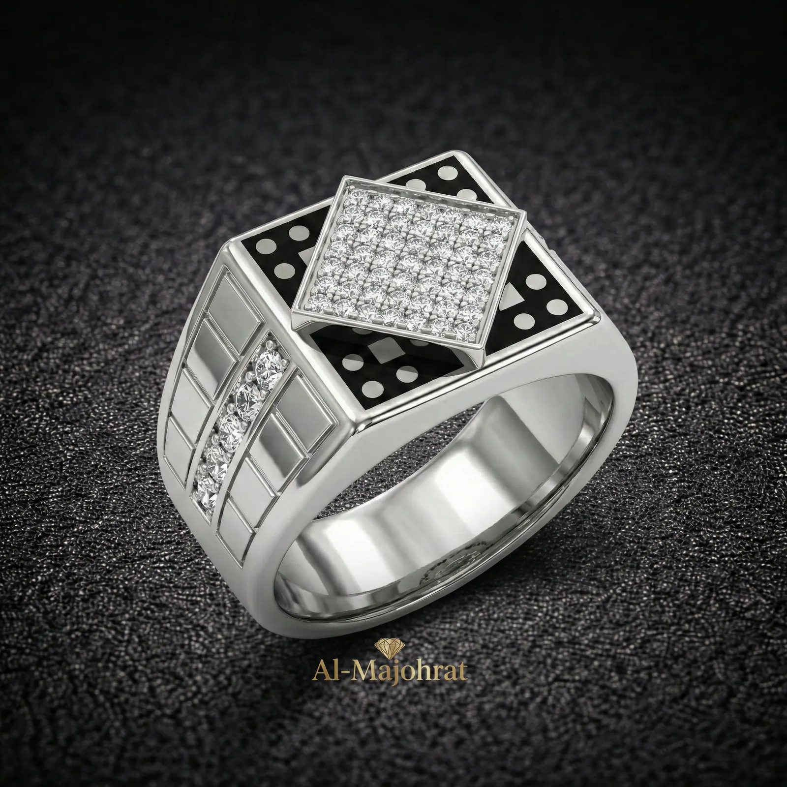 Italian Silver Ring Silver 925 (7) Premium Italian 925 Silver Ring with Brilliant Cubic Zirconia - Image 1