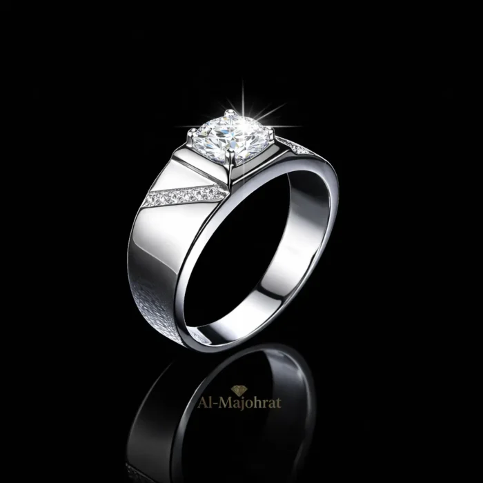 Moissanite Ring in 925 Sterling Silver – Classic Luxury Band - Image 6