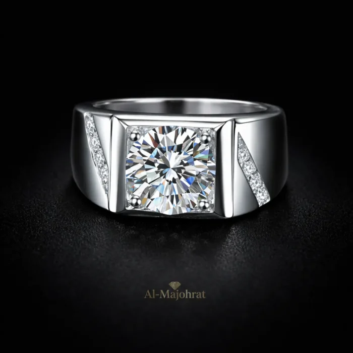 Moissanite Ring in 925 Sterling Silver – Classic Luxury Band - Image 4