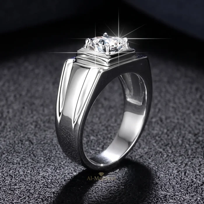 Moissanite Ring in 925 Silver – Luxury Band - Image 4