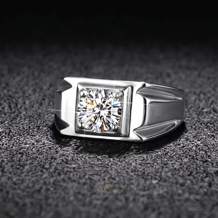 Moissanite Ring in 925 Silver – Luxury Band - Image 2