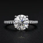 Moissanite Ring for Women in 925 Silver – Luxury Band - Image 2