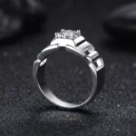 Moissanite Ring in 925 Silver – Luxury Band - Image 3