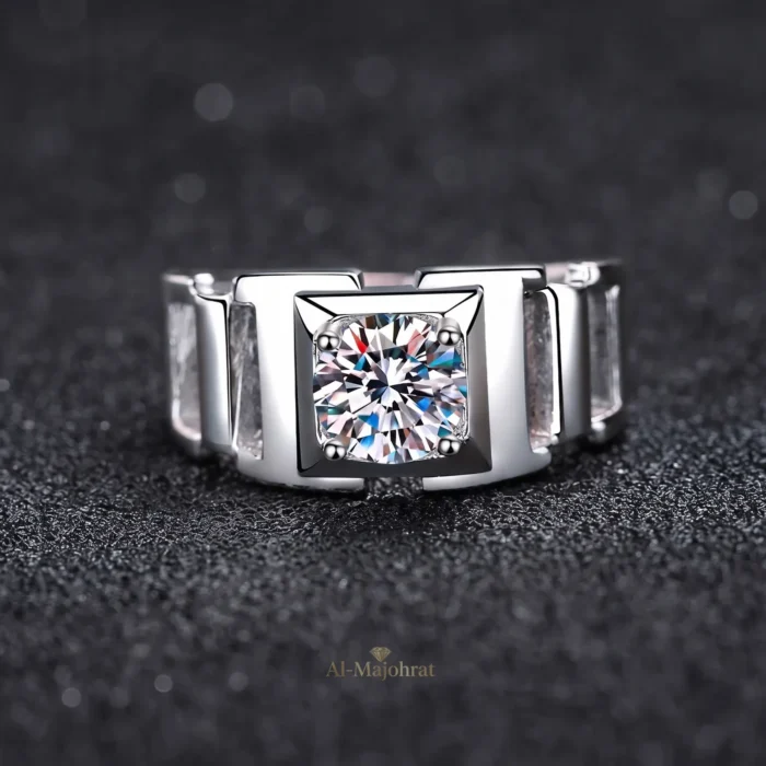 Moissanite Ring in 925 Silver – Luxury Band - Image 4