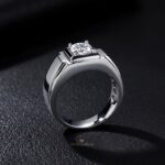 Moissanite Ring in 925 Silver – Luxury Band - Image 3