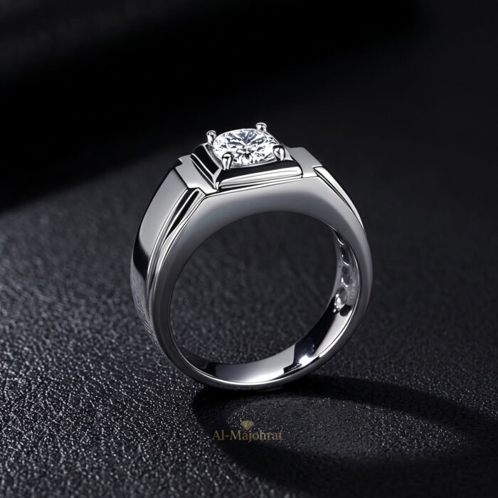 Moissanite Ring in 925 Silver – Luxury Band - Image 3